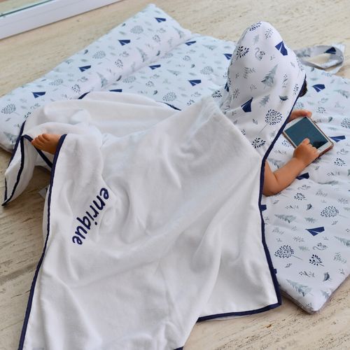 Toalha de Banho com Capuz para Bebê Floresta