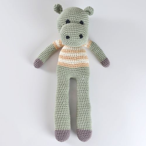 Hipopótamo Amigurumi Crochê