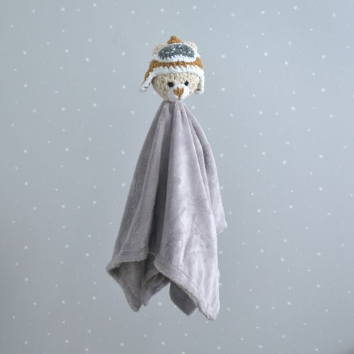 Nanão Urso Aviador Crochê Ultra Soft