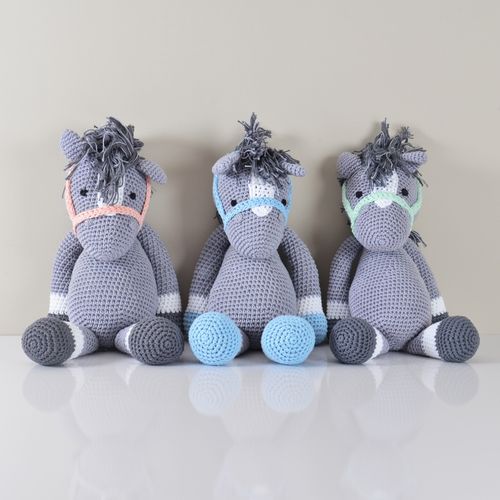 Cavalo Verde XG Amigurumi Crochê