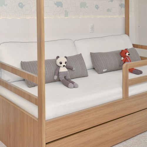 Kit Cama Auxiliar Matelassê Soft Touch Offwhite