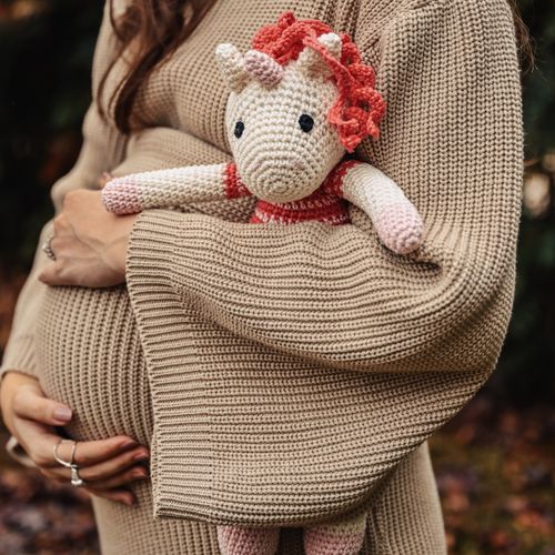 Unicórnio Pink Amigurumi Crochê