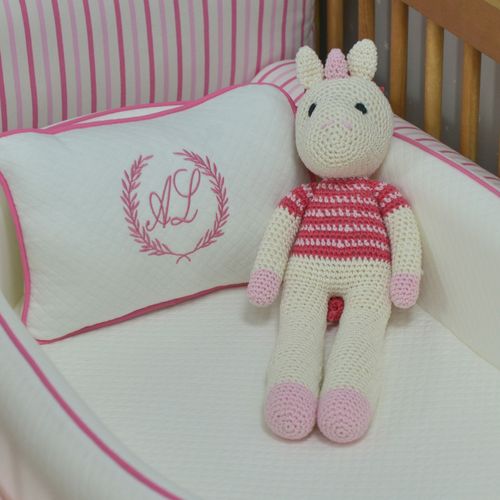 Unicórnio Pink Amigurumi Crochê