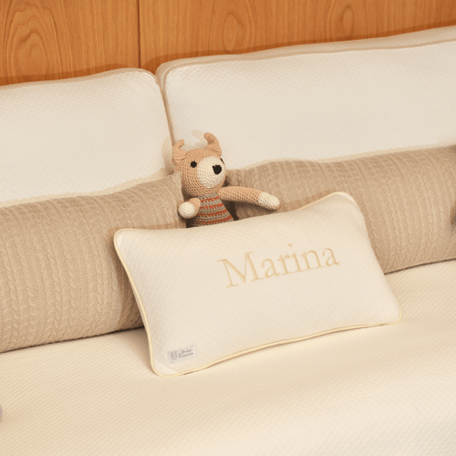 Almofada Decorativa Retangular Matelasse Soft Touch Offwhite