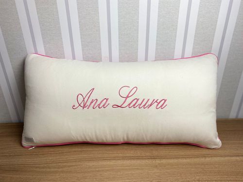 SALE JÁ PERSONALIZADO - Ana Laura - Almofada Cabeceira Colors Pink