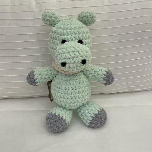 Hipopótamo Amigurumi Crochê Ultra Soft