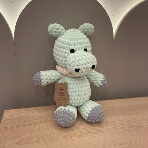Hipopótamo Amigurumi Crochê Ultra Soft