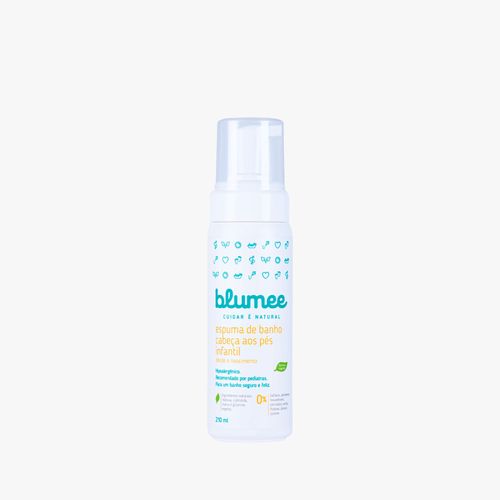 Espuma de Banho Bebê Cabeça aos Pés Blumee 210 ml