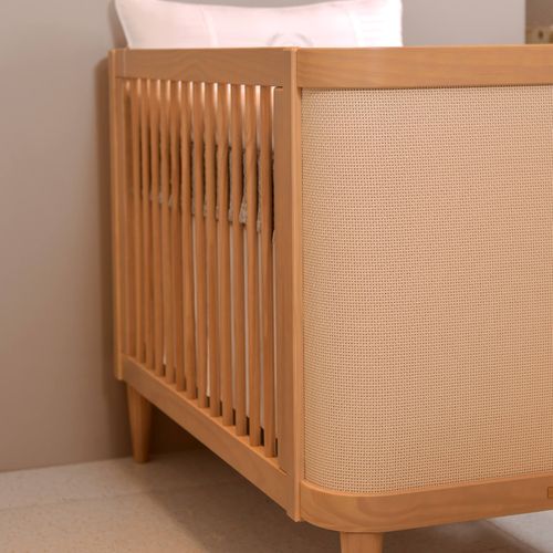 Berço Linha Paglia 3 em 1 - Madeira Carvalho Malva
