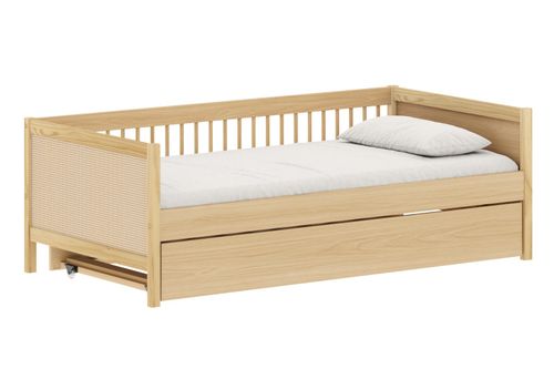 Cama com Cama Auxiliar Linha Paglia Carvalho Malva