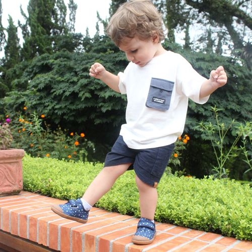 Tênis cano baixo BENTO Estrelas Azul Marinho LUFT + Bebê Panda