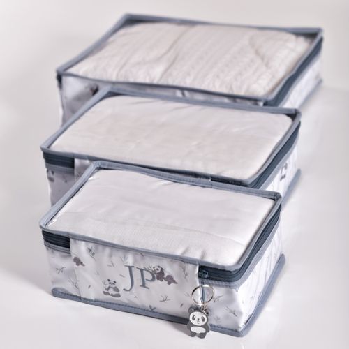 Kit Organizador PMG Jardim dos Pandas - 3 pçs