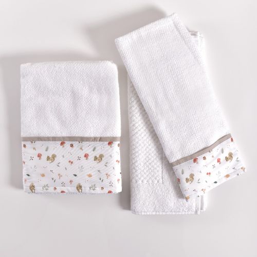 Kit Banho Personalizado Jardim dos Cogumelos 3 peças