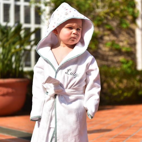 Roupão Infantil Atoalhado Jardim dos Cogumelos
