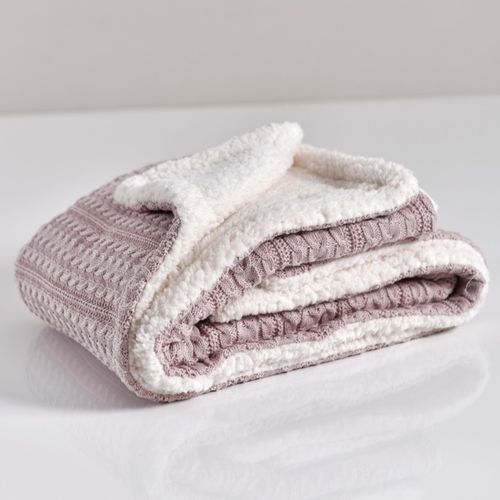 Manta com Pele Tricot Premium
