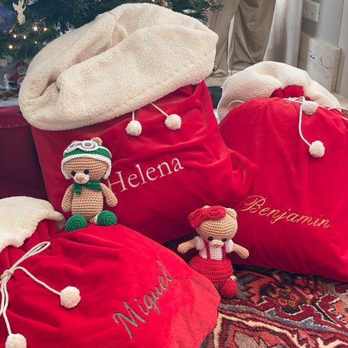 Urso Natal Amigurumi Crochê