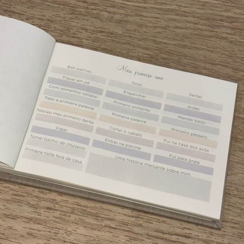 Álbum do Bebê Personalizado P - 15x21 cm
