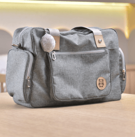 Bolsa Maternidade Bebê Panda Cinza
