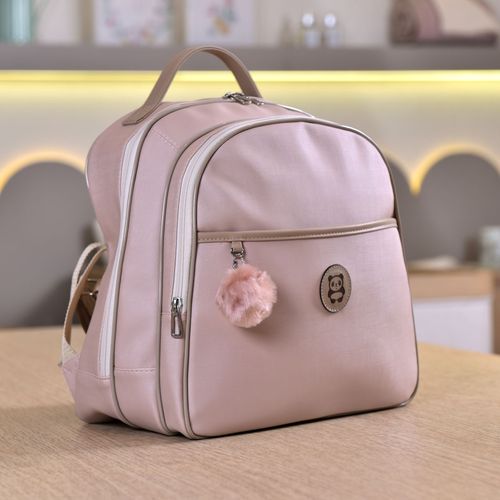 Mochila Maternidade Bebê Panda Rosa