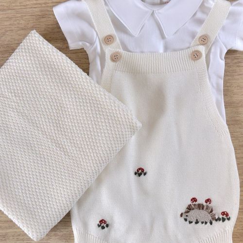 Romper Cogumelos com Porco Espinho