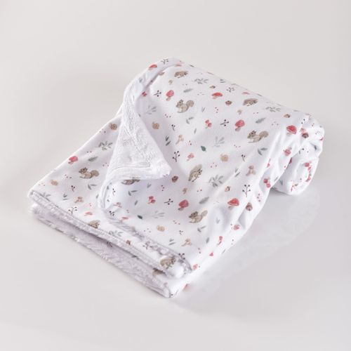 Manta com Pele Microsoft Cogumelos