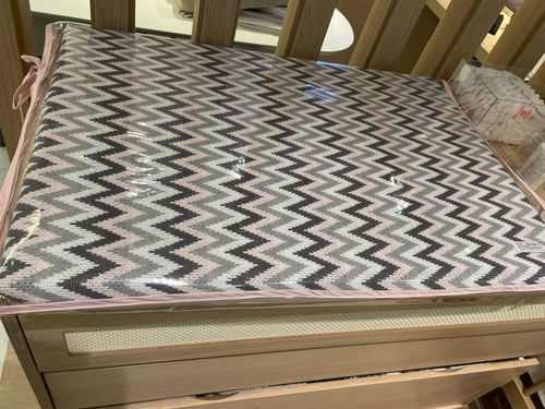 SALE - Trocador Tricot Chevron Rosa