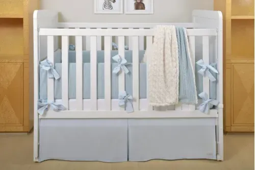 SALE - Saia para Berço 200 fios Azul Bebe