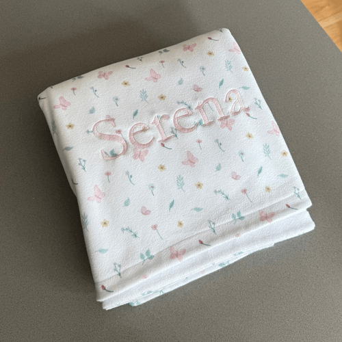 SALE JÁ PERSONALIZADO - Serena - Manta Soft Borboletas