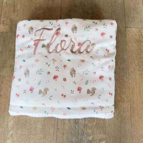 SALE JÁ PERSONALIZADO - Manta Soft Cogumelos - Flora