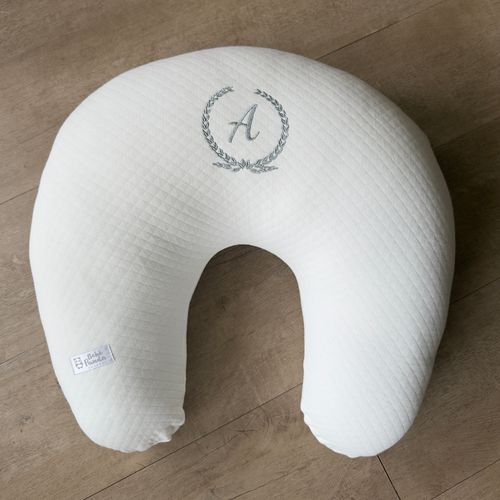 SALE JÁ PERSONALIZADO - Almofada Amamentação Offwhite - A