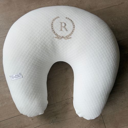SALE JÁ PERSONALIZADO - Almofada Amamentação Offwhite - R