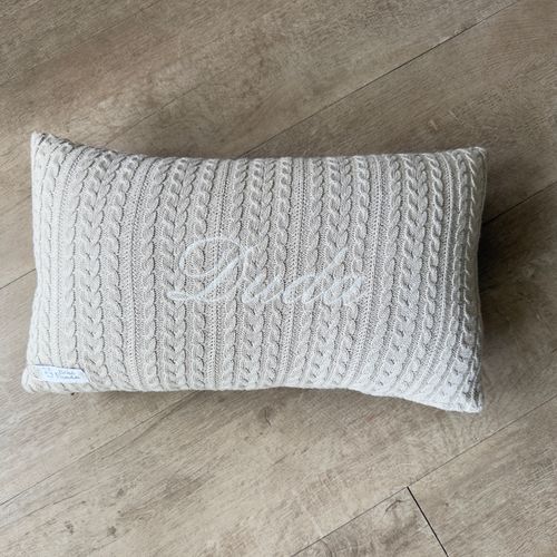 SALE JÁ PERSONALIZADO - Duda - Almofada Decorativa Tricot Fendi